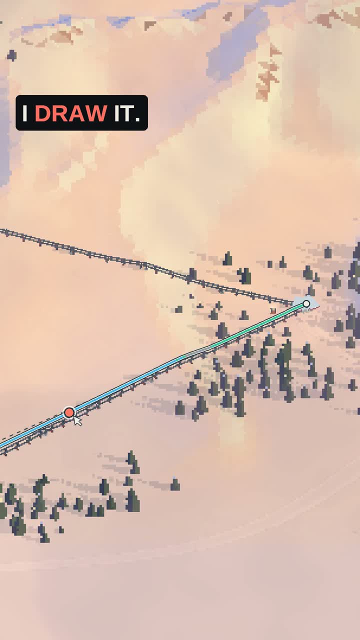 A drawing is not a ski run