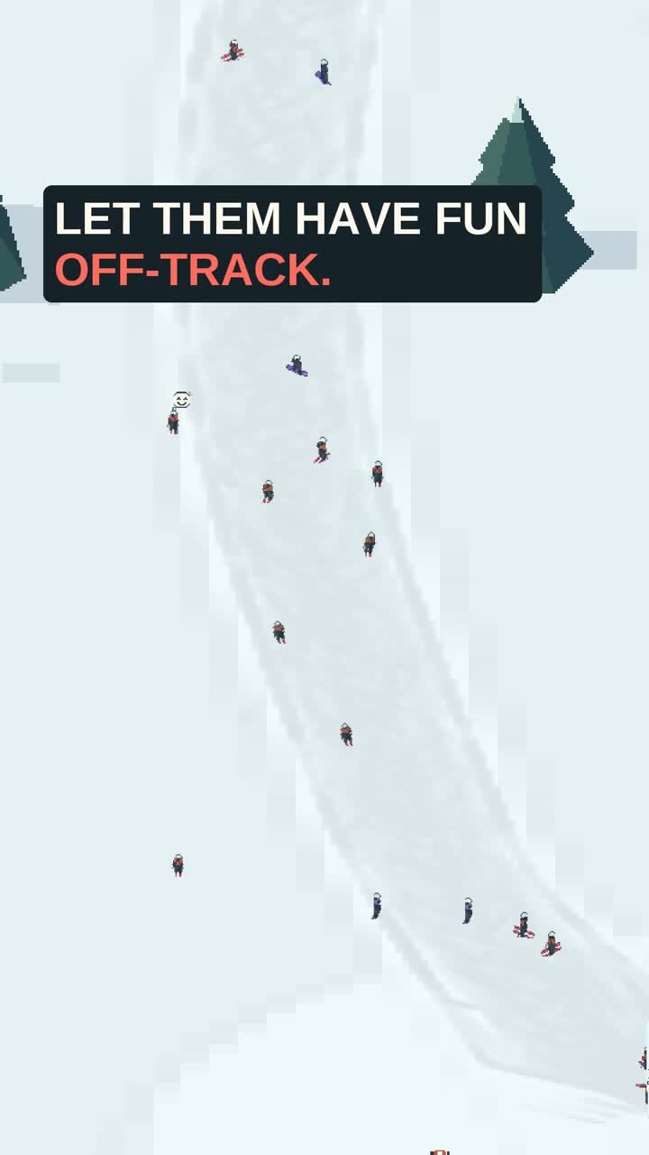Freeriding in fresh snow